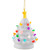 Mini LED Lighted Retro Christmas Tree with Gold Star Ornament - 5.25" - White - IMAGE 5