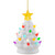 Mini LED Lighted Retro Christmas Tree with Gold Star Ornament - 5.25" - White - IMAGE 6