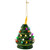 LED Lighted Mini Retro Christmas Tree with Gold Star Ornament - 5.25" - Green - IMAGE 5