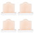 4" Santa Claus and Snowman Christmas Candles with Trays - Set of 4
