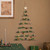 Star and Pinecone Hanging Tree Wooden Christmas Wall Decoration - 30" - IMAGE 3