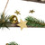 30" Star and Pinecone Wooden Hanging Tree Christmas Wall Decoration