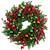 Pine with Ornaments and Berries Artificial Christmas Wreath - 24" - Unlit - IMAGE 2