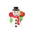Smiley Snowman with Top Hat Christmas Taper Candle Rings - 1.5" - Set of 8 - IMAGE 6