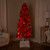 Pre-Lit Fiber Optic Color Changing Red Poinsettia Christmas Tree - 6' - IMAGE 3