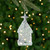 Glittered Acrylic Church Christmas Ornaments - 4.75" - Silver - 4ct - IMAGE 1
