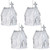 Glittered Acrylic Church Christmas Ornaments - 4.75" - Silver - 4ct - IMAGE 4