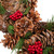 Frosted Pinecone and Red Berry Small Artificial Christmas Wreath - 13" - Unlit