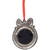 Polka Dot Wreath with Bow Photo Frame Christmas Ornament - 3.5"