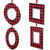Buffalo Plaid Photo Frame Christmas Ornaments - 3.5" - Set of 4 - IMAGE 4