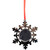 Snowflake Photo Frame Christmas Ornament - 3.5" - Silver