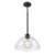 1-Light Hanging Pendant Ceiling Light Fixture with Dome Shade - 14" Matte Black - IMAGE 3