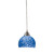 1-Light Hanging Mini Ceiling Pendant Light with Spotted Glass Shade - 6" - Satin Nickel - IMAGE 1