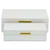 Iridescent Seascale Rectangular Nesting Boxes - 11.75" - White - Set of 2