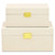 Handcrafted Rectangular Nesting Boxes - 11.75" - Cream - Set of 2 - IMAGE 5