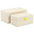 Handcrafted Rectangular Nesting Boxes - 11.75" - Cream - Set of 2