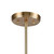 14-Light Starburst Ceiling Chandelier - 38" - Brass Finish - IMAGE 5