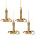 Glitter Drenched Candlestick Christmas Ornaments - 4" - Gold - Set of 4 - IMAGE 2