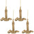 Glitter Drenched Candlestick Christmas Ornaments - 4" - Gold - Set of 4 - IMAGE 5