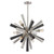 6-Light Starburst Ceiling Chandelier - 28" - Polished Nickel - IMAGE 2