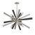 6-Light Starburst Ceiling Chandelier - 44" - Polished Nickel - IMAGE 2