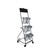45.25" Black and Silver Rolling Cart with Removable Planter Pots - IMAGE 3