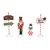 Department 56 Village Cross Product Peppermint Panache - Set of 4 - 6013618 - IMAGE 1