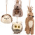 Woodland Critters Christmas Ornaments - 6" - Ivory and Brown - Set of 4 - IMAGE 2