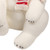 12.25" Sitting Polar Bear with Scarf Christmas Figure - White and Red