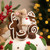 Mouse and Gingerbread Man Cake Christmas Decoration - 11" - Brown and White - IMAGE 3