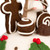 11" Mouse and Gingerbread Man Cake Christmas Decoration - Brown and White