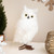 Standing Snow Owl Christmas Figure - 12.25" - White - IMAGE 1
