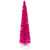 Bottle Brush Artificial Mini Christmas Tree with Wood Base - 16" - Pink - IMAGE 2