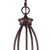 5-Light Metal Ceiling Chandelier - 28" - Bronze Finish