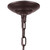 5-Light Metal Ceiling Chandelier - 28" - Bronze Finish