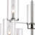 9-Light Two-Tier Ceiling Chandelier with Cylindrical Shades - 28.5" - Chrome - IMAGE 4