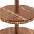 2-Tier Beaded Acacia Wood Cake Plate - 16" - Brown - IMAGE 4