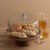 Footed Acacia Wood Cake Plate with Glass Dome - 13.25" - IMAGE 3