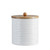 Wooden Ribbed Storage Canister - 6.5" - Set of 2 - IMAGE 3