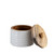 Wooden Ribbed Storage Canister - 6.5" - Set of 2 - IMAGE 4