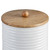 Wooden Ribbed Storage Canister - 6.5" - Set of 2 - IMAGE 6
