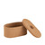 Oval Small Cork Storage Box with Lid - 7.75" - Beige - IMAGE 4