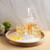 Handcrafted Round Mango Wood Tray - 16" - Brown and White - IMAGE 1