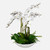 Orchid Artificial Floral Arrangements with Bowl - 36" - White and Green - IMAGE 1