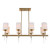 8-Light Linear Ceiling Chandelier - 43.5" - IMAGE 5