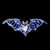 LED Lighted Bat Outdoor Halloween Decoration - 31.5" - Turquoise Blue - IMAGE 2
