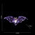 LED Lighted Bat Outdoor Halloween Decoration - 31.5" - Purple - IMAGE 3
