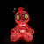 LED Lighted Woman Voodoo Doll Outdoor Halloween Statue - 39" - Red - IMAGE 2