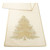 Embroidered Pine Tree Table Runner - 72" - Beige and Gold - IMAGE 3