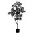 Artificial Halloween Sumac Tree with Pot - 4' - Black - IMAGE 1